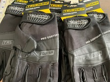 6X True Grip Goatskin Hybrid Mechanic Plumbing Multi Use Gloves Sz XLUSA