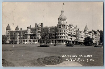 Poland Spring Maine ME Postcard RPPC Photo Poland Spring Hotel 1943 ...