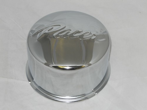PACER 5.125" DIAMETER BORE CHROME SHORT WHEEL RIM CENTER CAP PUSH THRU 122HM