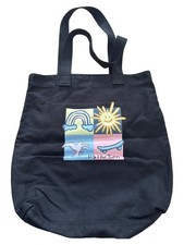 Borsa shopper Vans Skateistan nera casual cotone borsa da trasporto