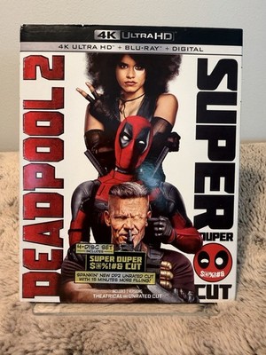 Deadpool 2 Super Duper Cut 4K BLU RAY, Digital Movie DVD