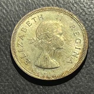 South Africa 1954 2 Shillings Silver Coin 9605547