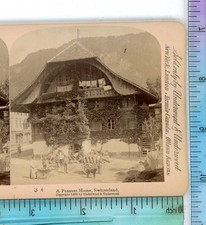 A Peasant Home Switzerland Underwood Stereoview