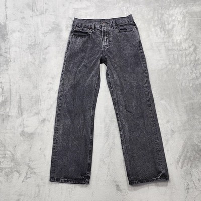 Old Navy Jeans Mens 30x31 Gray 90s Baggy Relaxed Straight Denim Charcoal Wash