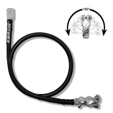 Batteriekabel Masse 35 mm2 schwarz Fl�gelmutter Polklemme 40 cm Schuh M10