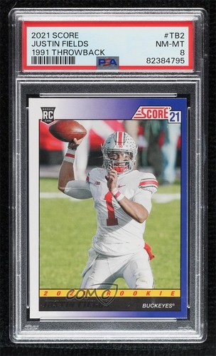 2021 Score 1991 Throwback Rookies Justin Fields #TB2 RC 1i1m
