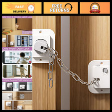 Child Safety Door Lock - Adjustable Latch, Easy Install, Secure Home Access