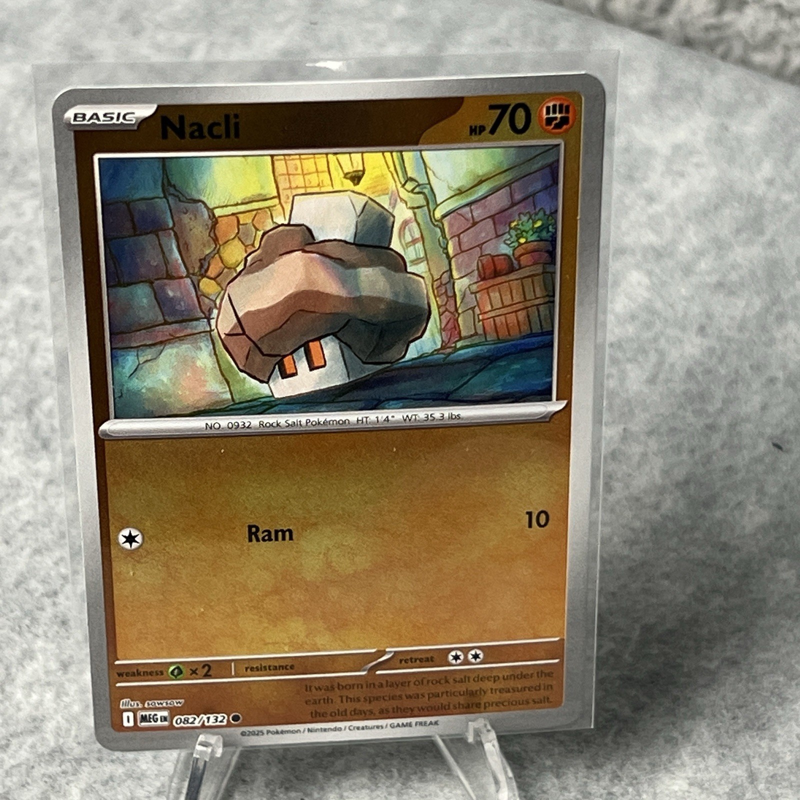 Pokemon - Nacli 082/132   - Reverse Holo - Mega Evolution - NM