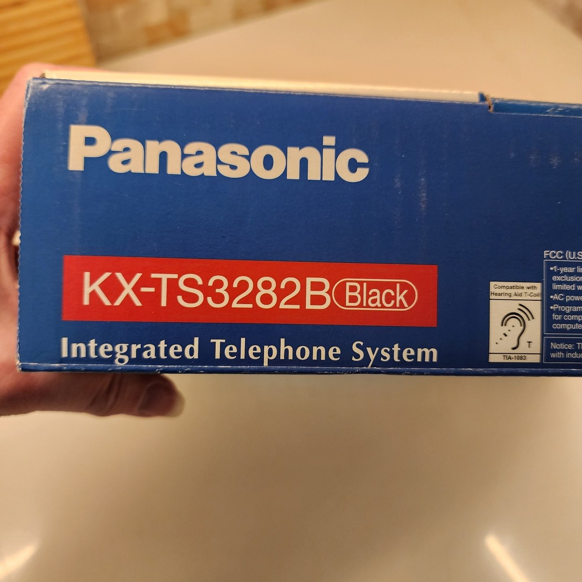 Panasonic KX-TS3282B 5.8 GHz Single Line Corded Phone for sale