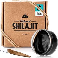 Resin - Shilajit for Men & Women with Fulvic Acid & Trace Minerals, Plant Based