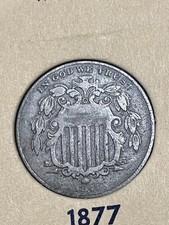 1877 Shield Nickel - VERY RARE