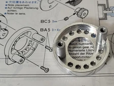 Aluminum Motor Mount Plate Bracket Part B2 Tamiya TA01 TA02 DF01 TA02SW Chassis