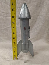 Vintage Astro Mfg Rocket Space Ship Mechanical Coin Bank 1957 Berzac Creation