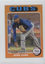 2024 Heritage Mini Orange Border 1/5 Jose Cuas (White Above Card Number) 2g8