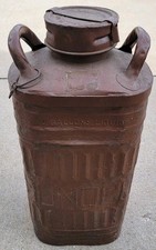 Vintage 10 Gallon Sunoco Motor Oil Can / 26.5" H  x 11.5" W / Ellisco