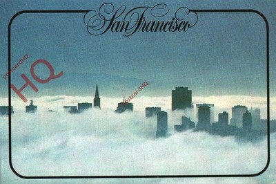 Ansichtskarte_ San Francisco, über dem Nebel