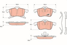 Bremsbeläge für Opel Adam Astra G Cabrio H Kombi Limo Combo Corsa C D ab 01->