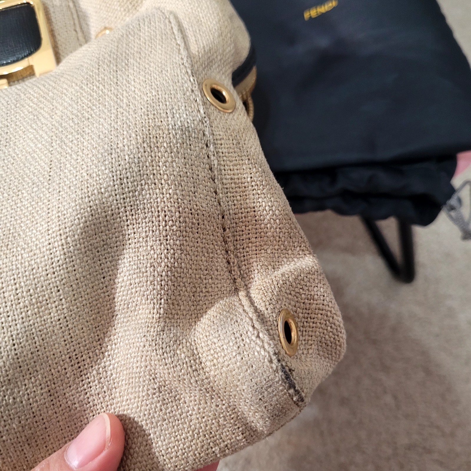 Authentic Fendi Canvas Tote bag  — image 9