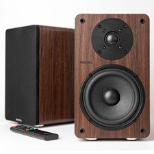 100W Wireless Bookshelf Speakers - Roxel Onyx Active 2.0 w/ HDMI ARC, USB