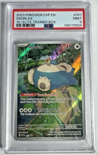Snorlax #51 – PSA 9 – Mint Condition – Iconic Pokémon Card – Fast Shipping!