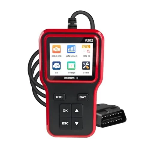 Car OBD2 Scanner Diagnostic Tool, Professional Auto OBD II Check Engine Fault 