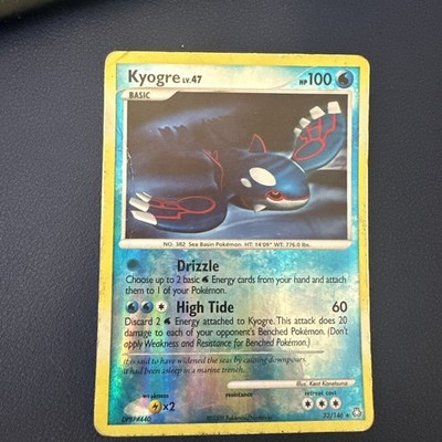 Kyogre Legends Awakened Reverse Holo Rare Card 32/146 2008 Vintage