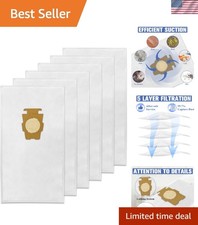 6 Pack Vacuum Cleaner Dust Bag Replacement for Kirby- Universal White Cloth Bags