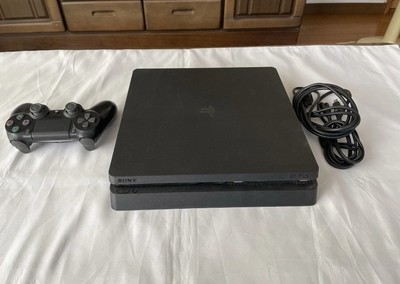 Sony PlayStation 4 Slim Black Console HDMI USB Wi-Fi Controller Cables