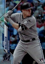 2020 Topps Chad Wallach #658 Rainbow Foil Miami Marlins 25J