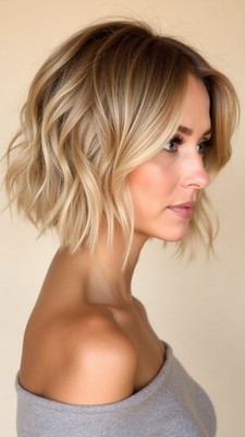Ombre Golden Brown Highlight Wave Wigs 100% Human Hair Wigs Lace Front Wigs