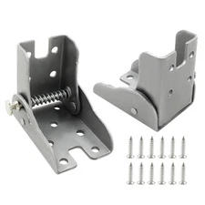 Waziaqoc 2 Pcs Folding Table Leg Hinge 90-Degree Self Locking Hinge Angle Bra...