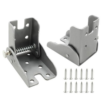 Waziaqoc 2 Pcs Folding Table Leg Hinge 90-Degree Self Locking Hinge Angle Bra...