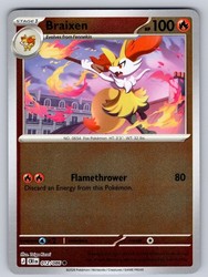 Braixen 012/086 Chaos Rising Reverse Holo