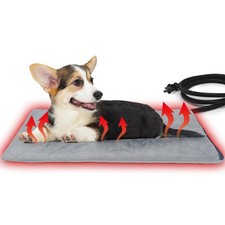 Pet Heating Pad For Cats Small Dogs Heated Bed Auto Temp Control 20 x 16 Inch