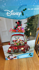 Disney Christmas LED Water Spinning Car Decoration Snow globe