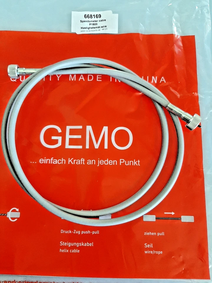 Cable velocímetro Volvo P1800, 1800S, 1800E, 1800ES 61-73 Foto 2 de 2