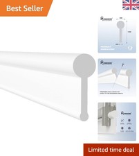 Flexible Matte White Shower Screen Seal Strip for Folding Doors - 1.2 Meter