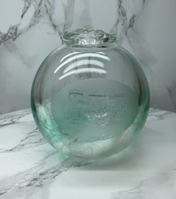 HTF Vintage Caithness Scotland Hollow Green Paperweight Inverness Castle 3.25''