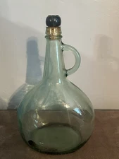 Almaden EST.1852  1/2 Gallon Cork Top Bottle Vineyards Green Glass