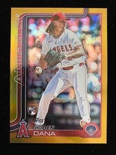 2025 Topps Series 2 CADEN DANA Rookie #422 TRUE GOLD HOLO FOIL #/50 Angels RC SP
