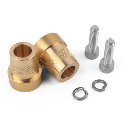 2PCS Car Tall Brass Battery Post Adapter Includes Spacers & M6 Screws,Positiv...