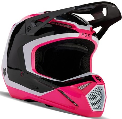 Fox Racing V1 Nitro MX Offroad Helmet Black/Pink | eBay