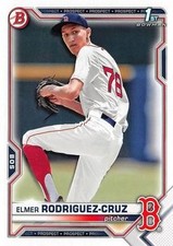 Elmer Rodriguez-Cruz 2021 Bowman Draft #BD-37