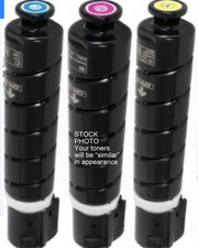 3 color NEW OB Canon Compatible GPR51 Toner Cartridges 1 each color CYM
