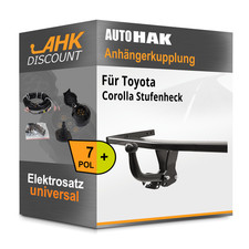 Für Toyota Corolla 01- AUTO HAK Anhängerkupplung starr + 7polig E-Satz NEU