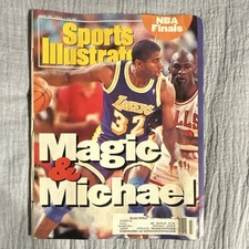 Sports Illustrated Magazine June 10, 1991 Magic Johnson Michael Jordan NBA Fina…