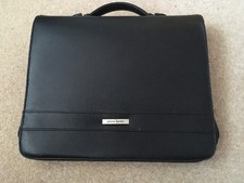 PIERRE CARDIN ZIP ORGANISER(B)-FOLIO/4 RING FOLDER-A4 SIZE-BLACK FAUX LEATHER