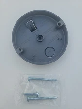 6 PACK, New,  8.3 cu in Shallow PVC Ceiling Fan support pancake box w/ screws