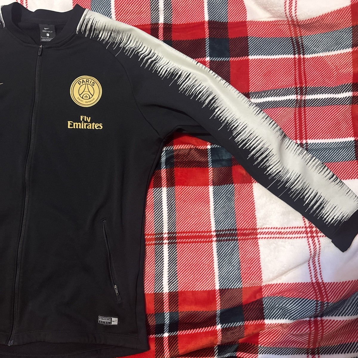 PSG Paris 2018/19 Football Full Zip Jacket Nike Size large | eBay