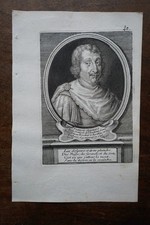 FRANCOIS MAYNARD PORTRAIT ORIGINAL 18TH CENTURY ENGRAVING